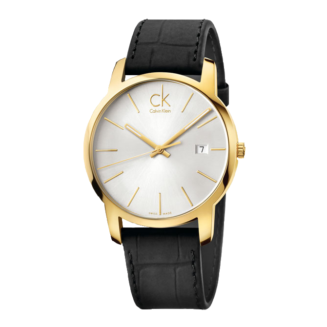 Shop Authentic Calvin Klein City Mother of Pearl White Dial Black Leather Strap Watch for Men - K2G2G5C6 - Luxxuri