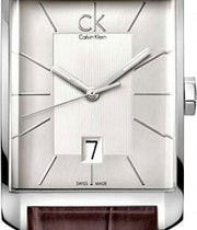  Shop Authentic Calvin Klein Window Silver Dial Brown Leather Strap Watch for Men - K2M21126 - Luxxuri