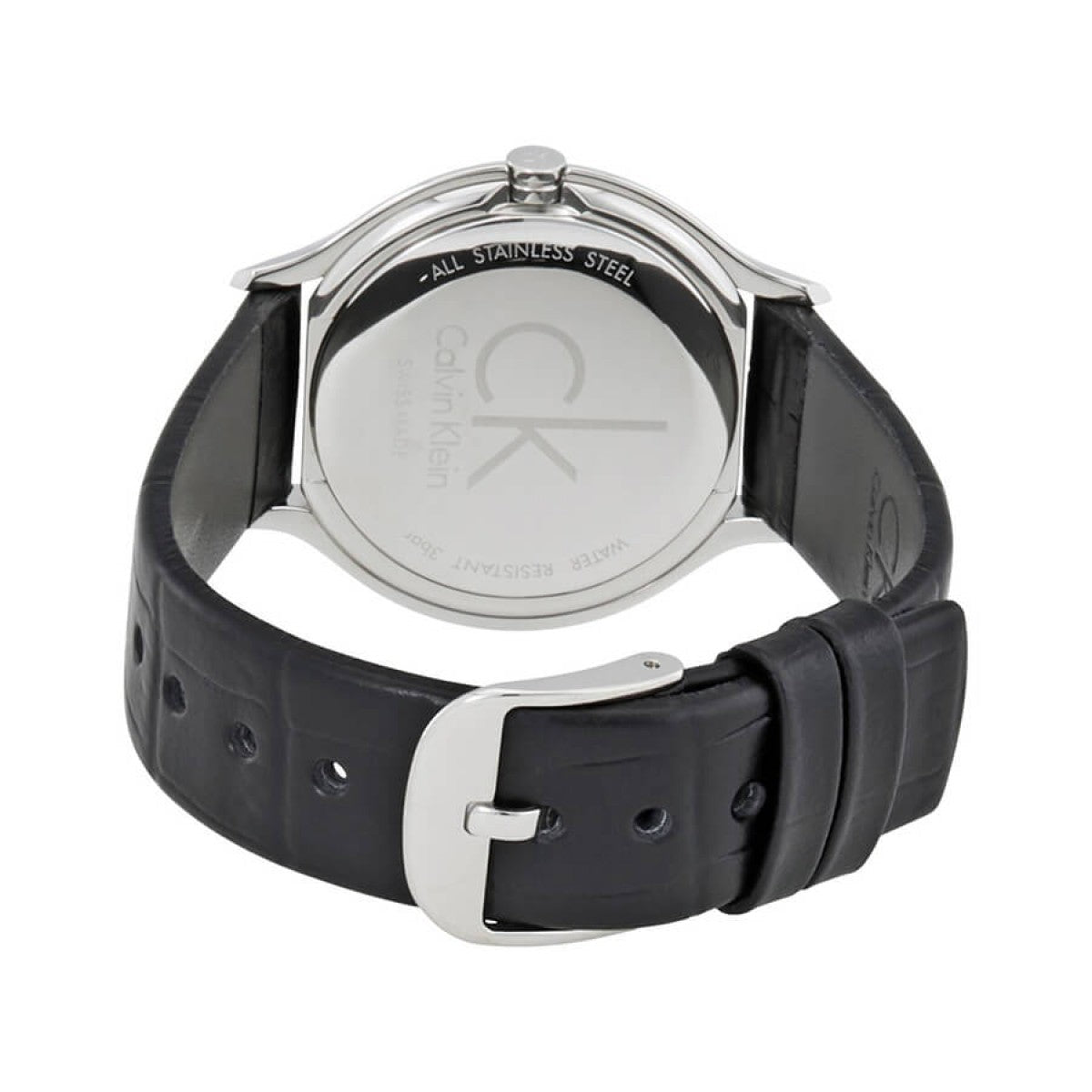  Shop Authentic Calvin Klein Skirt Black Dial Black Leather Strap Watch for Women  - K2U231C1 - Luxxuri