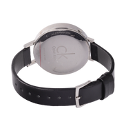  Shop Authentic Calvin Klein Equal Black Dial Black Leather Strap Watch for Women - K3E231C1 - Luxxuri