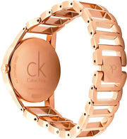  Shop Authentic Calvin Klein Stately White Dial Gold Steel Strap Watch for Women - K3G2362W - Luxxuri