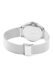  Shop Authentic Calvin Klein Minimal Silver Dial Silver Mesh Bracelet Watch for Men - K3M21126 - Luxxuri