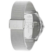  Shop Authentic Calvin Klein Minimal White Dial Silver Mesh Bracelet Watch for Men - K3M2112Y - Luxxuri