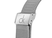  Shop Authentic Calvin Klein Minimal Silver Dial Silver Mesh Bracelet Watch for Men - K3M2112Z - Luxxuri