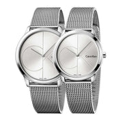  Shop Authentic Calvin Klein Minimal Silver Dial Silver Mesh Bracelet Watch for Men - K3M2112Z - Luxxuri