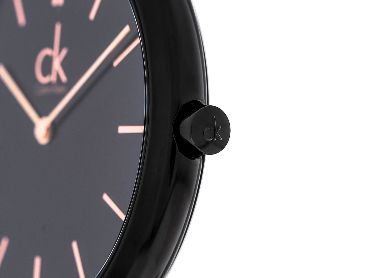  Shop Authentic Calvin Klein Minimal Black Dial Black Mesh Bracelet Watch for Women - K3M22421 - Luxxuri