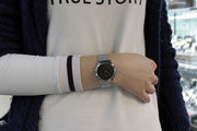  Shop Authentic Calvin Klein Minimal Grey Dial Silver Mesh Bracelet Watch for Women - K3M2212X - Luxxuri