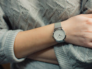  Shop Authentic Calvin Klein Minimal White Dial Silver Mesh Bracelet Watch for Women - K3M2312Y - Luxxuri