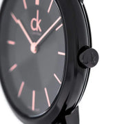  Shop Authentic Calvin Klein Minimal Black Dial Black Mesh Bracelet Watch for Women - K3M22421 - Luxxuri