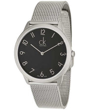  Shop Authentic Calvin Klein Minimal Black Dial Silver Mesh Bracelet Watch for Men - K3M51151 - Luxxuri