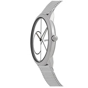  Shop Authentic Calvin Klein Minimal White Dial Silver Mesh Bracelet Watch for Men - K3M5115X - Luxxuri