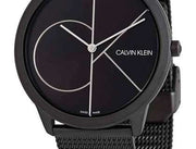  Shop Authentic Calvin Klein Minimal Black Dial Black Mesh Bracelet Watch for Men - K3M5145X - Luxxuri