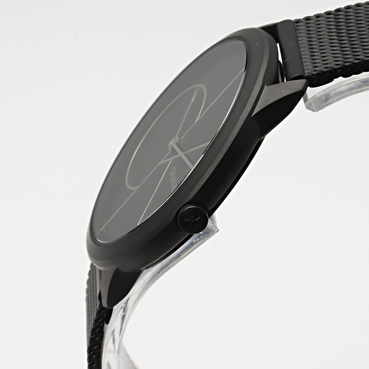  Shop Authentic Calvin Klein Minimal Black Dial Black Mesh Bracelet Watch for Men - K3M5145X - Luxxuri