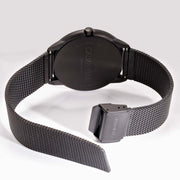  Shop Authentic Calvin Klein Minimal Black Dial Black Mesh Bracelet Watch for Men - K3M514B1 - Luxxuri