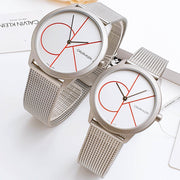  Shop Authentic Calvin Klein Minimal White Dial Silver Mesh Bracelet Watch for Men - K3M51152 - Luxxuri