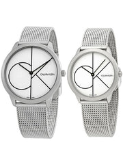  Shop Authentic Calvin Klein Minimal White Dial Silver Mesh Bracelet Watch for Men - K3M5115X - Luxxuri