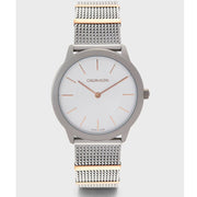  Shop Authentic Calvin Klein Minimal Silver Dial Silver Mesh Strap Watch For Men - K3M521Y6 - Luxxuri