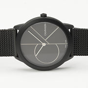  Shop Authentic Calvin Klein Minimal Black Dial Black Mesh Bracelet Watch for Women - K3M5245X - Luxxuri