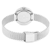  Shop Authentic Calvin Klein Firm Black Dial Silver Mesh Bracelet Watch for Women - K3N23121 - Luxxuri
