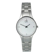  Shop Authentic Calvin Klein Simplicity White Dial Silver Steel Strap Watch for Women - K4323101 - Luxxuri