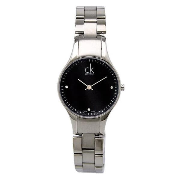  Shop Authentic Calvin Klein Simplicity Diamonds Black Dial Silver Steel Strap Watch for Women - K4323102 - Luxxuri