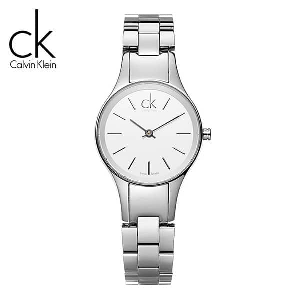 Shop Authentic Calvin Klein Simplicity White Dial Silver Steel Strap Watch for Women - K4323126 - Luxxuri