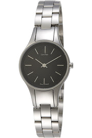  Shop Authentic Calvin Klein Simplicity Black Dial Silver Steel Strap Watch for Women - K4323130 - Luxxuri