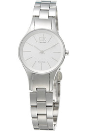 Shop Authentic Calvin Klein Simplicity White Dial Silver Steel Strap Watch for Women - K4323185 - Luxxuri