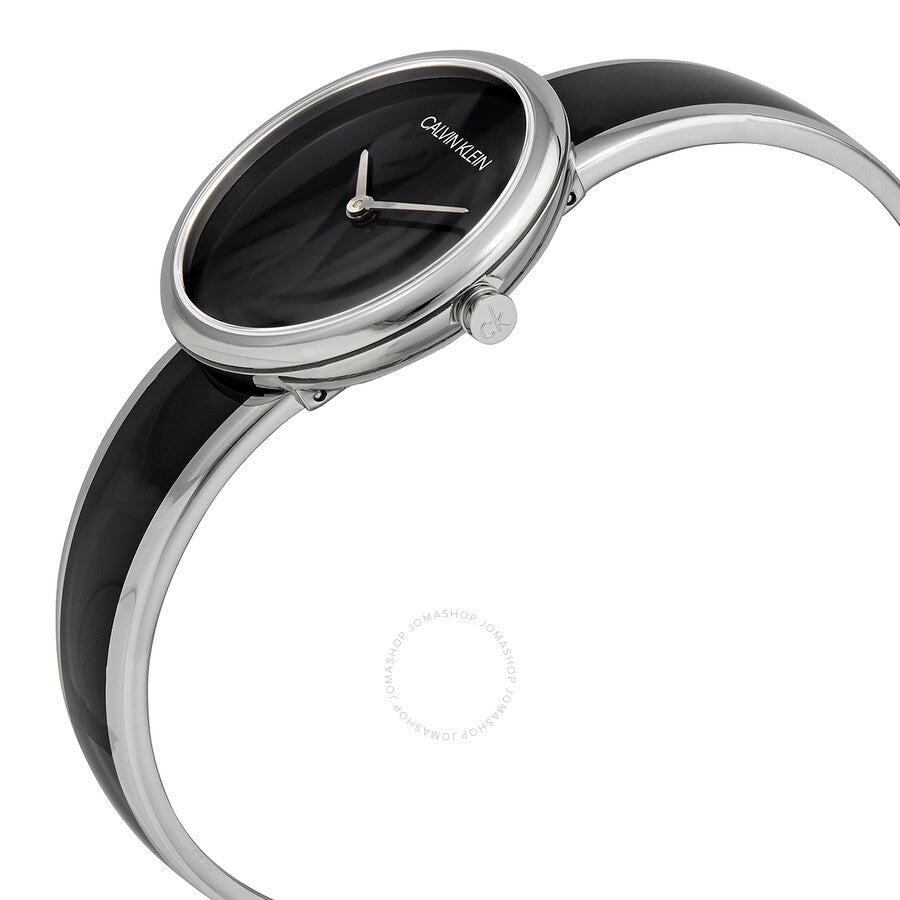  Shop Authentic Calvin Klein Seduce Black Dial Two Tone Steel Strap Watch for Women - K4E2N111 - Luxxuri