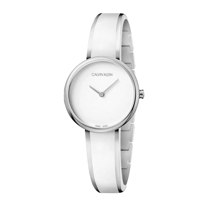  Shop Authentic Calvin Klein Seduce White Dial Two Tone Steel Strap Watch for Women - K4E2N116 - Luxxuri