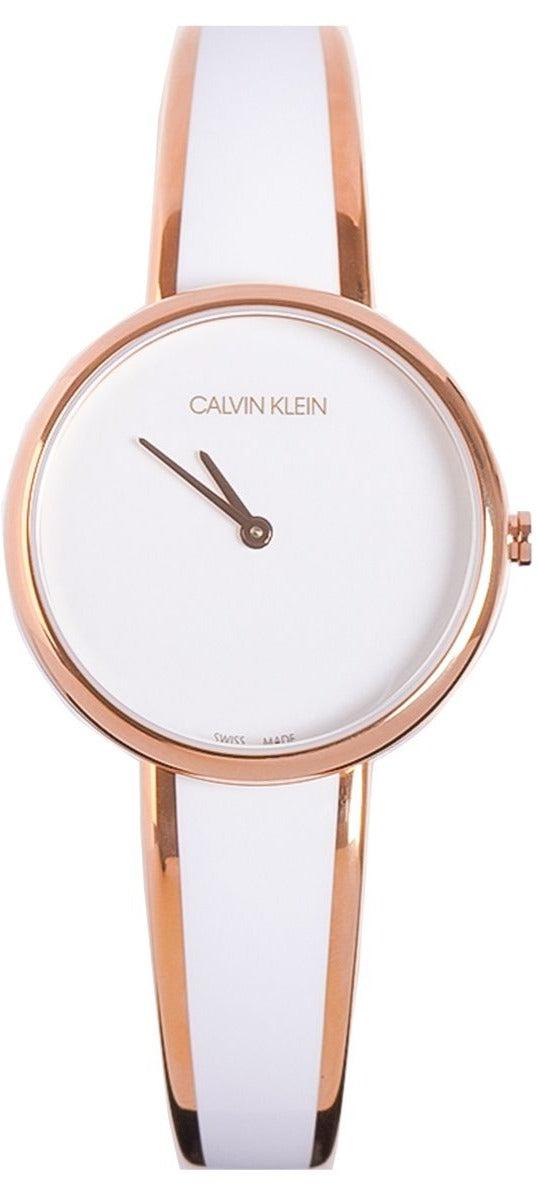  Shop Authentic Calvin Klein Seduce White Dial Two Tone Steel Strap Watch for Women - K4E2N616 - Luxxuri