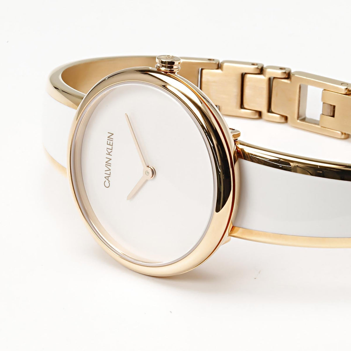  Shop Authentic Calvin Klein Seduce White Dial Two Tone Steel Strap Watch for Women - K4E2N616 - Luxxuri