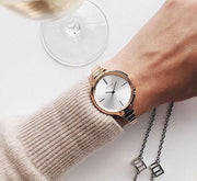 Shop Authentic Calvin Klein Lively White Dial Rose Gold Steel Strap Watch for Women - K4U23626 - Luxxuri
