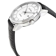 Shop Authentic Calvin Klein Infinity Silver Dial Black Leather Strap Watch for Men - K5S341C6 - Luxxuri