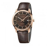  Shop Authentic Calvin Klein Infinity Brown Dial Brown Leather Strap Watch for Men - K5S346GK - Luxxuri