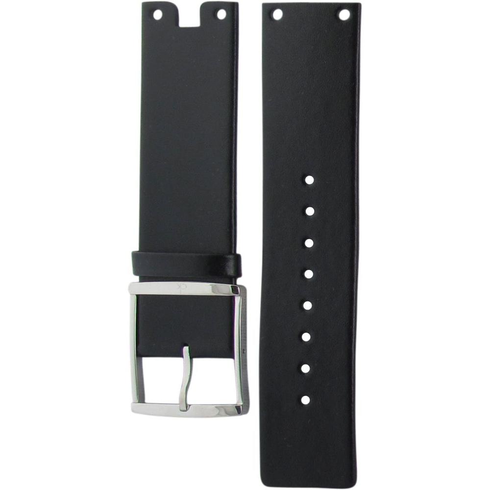 Shop Authentic Calvin Klein Glam Transparent Dial Black Leather Strap Watch for Women - K9423107 - Luxxuri
