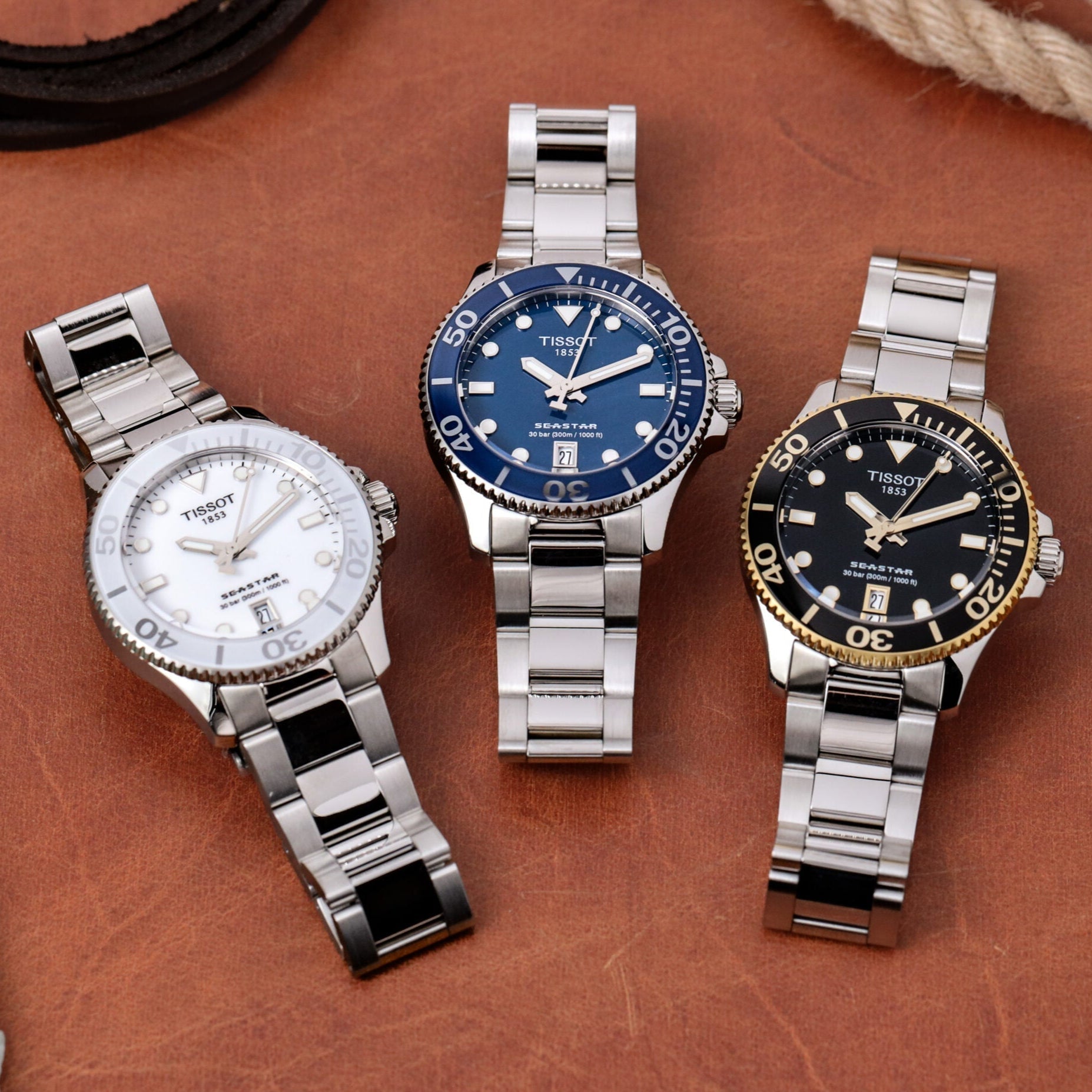  Shop Authentic Tissot Seastar 1000 Lady Blue Dial Silver Steel Strap Watch For Women - T120.210.11.041.00 - Luxxuri