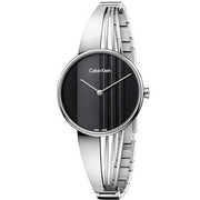  Shop Authentic Calvin Klein Drift Black Dial Silver Steel Strap Watch for Women - K6S2N111 - Luxxuri