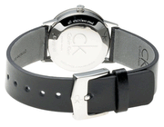  Shop Authentic Calvin Klein Minimal Black Dial Black Leather Strap Watch for Women - K7622107 - Luxxuri