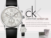  Shop Authentic Calvin Klein Post Minimal White Dial Black Leather Strap Watch for Men - K7627120 - Luxxuri
