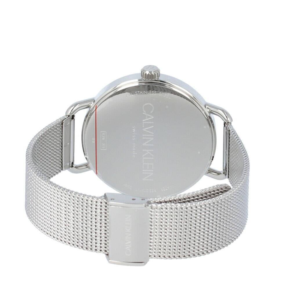  Shop Authentic Calvin Klein Even Black Dial Silver Mesh Bracelet Watch for Women - K7B21121 - Luxxuri