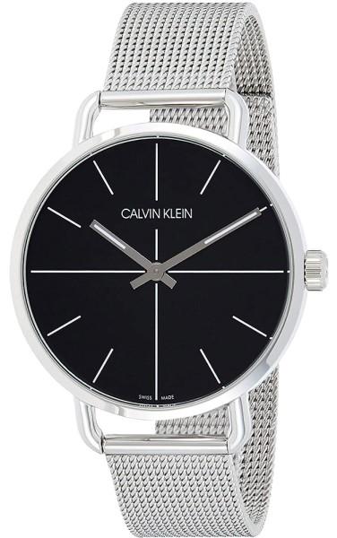  Shop Authentic Calvin Klein Even Black Dial Silver Mesh Bracelet Watch for Women - K7B21121 - Luxxuri