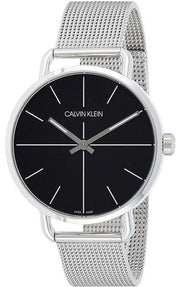  Shop Authentic Calvin Klein Even Black Dial Silver Mesh Bracelet Watch for Women - K7B21121 - Luxxuri