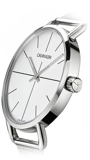 Shop Authentic Calvin Klein Even Quartz White Dial Silver Steel Strap Watch for Women - K7B21126 - Luxxuri