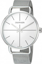  Shop Authentic Calvin Klein Even Quartz White Dial Silver Steel Strap Watch for Women - K7B21126 - Luxxuri