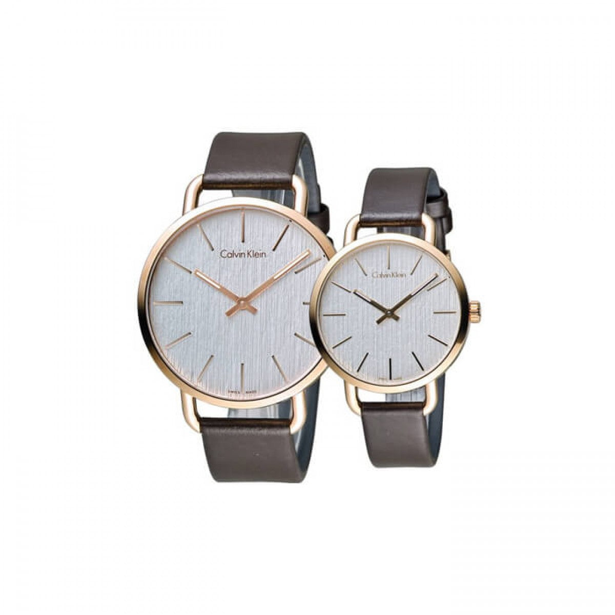  Shop Authentic Calvin Klein Even Silver Dial Brown Leather Strap Watch for Men - K7B216G6 - Luxxuri