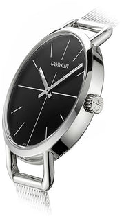  Shop Authentic Calvin Klein Even Black Dial Silver Mesh Bracelet Watch for Women - K7B23121 - Luxxuri