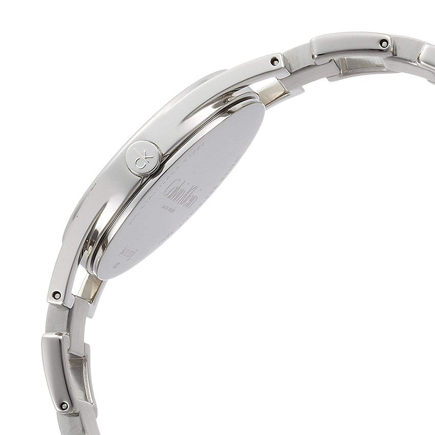  Shop Authentic Calvin Klein Dainty Black Dial Silver Steel Strap Watch for Women - K7L23141 - Luxxuri