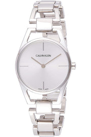  Shop Authentic Calvin Klein Dainty Silver Dial Silver Steel Strap Watch for Women - K7L23146 - Luxxuri