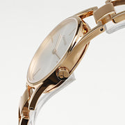  Shop Authentic Calvin Klein Dainty White Dial Rose Gold Steel Strap Watch for Women - K7L23646 - Luxxuri